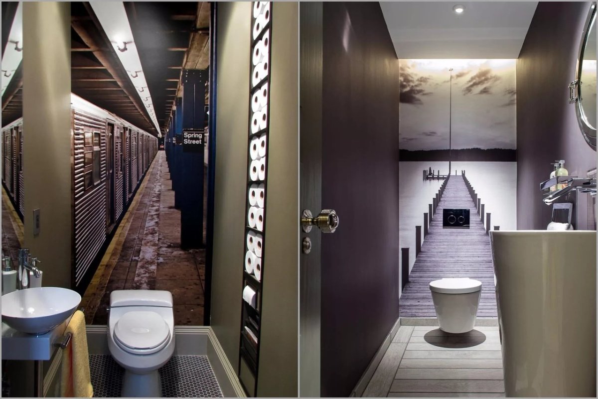 Стильные туалетные комнаты