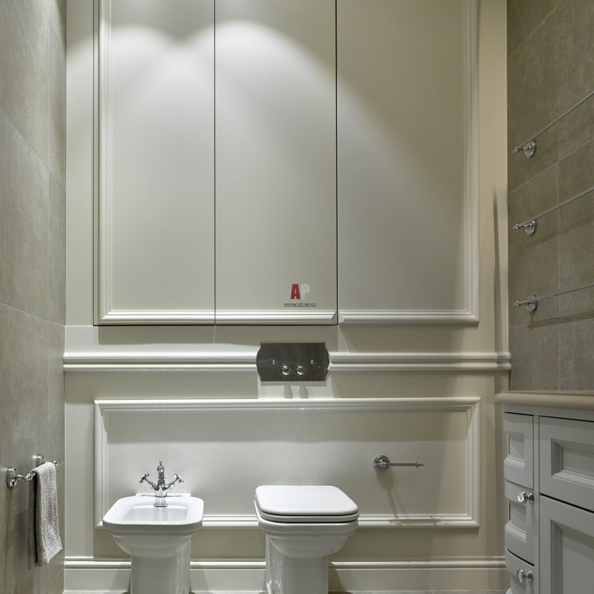 Туалет в стиле современная классика