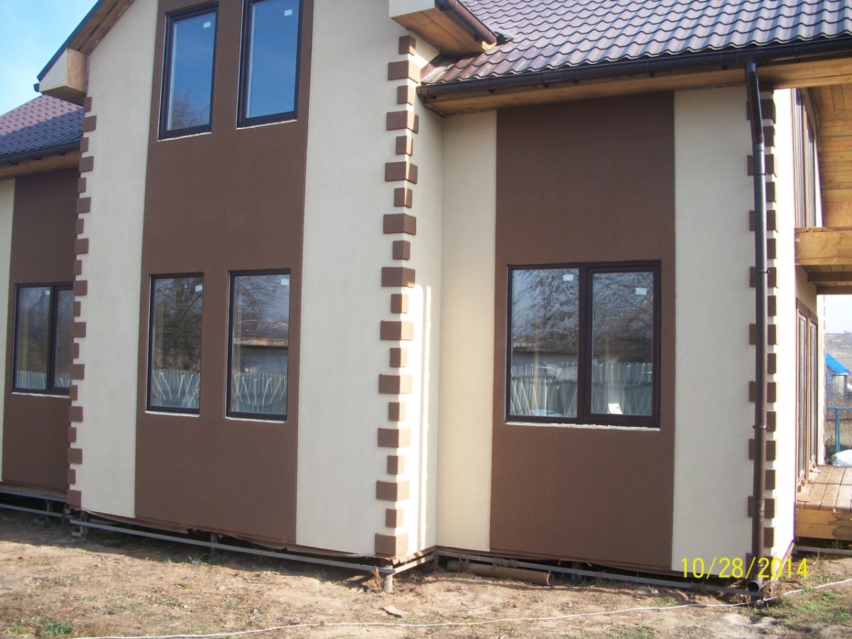 Напыляемая пробка для фасада