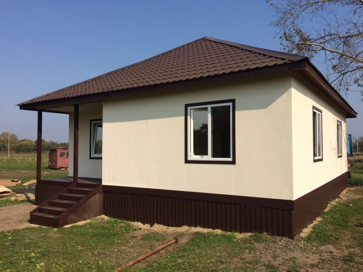 Фасад напыление