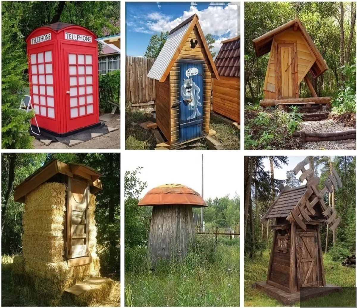 Уличный туалет для дачи