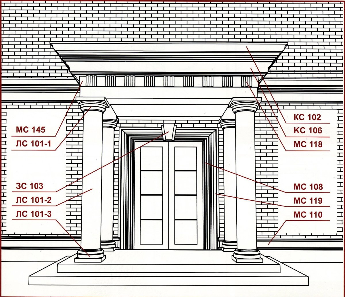 Архитектурные фасадные элементы