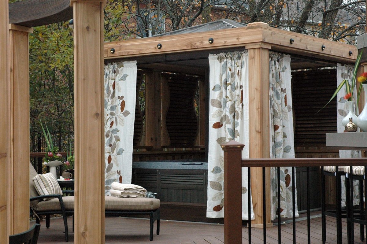 Шторы для беседки уличные