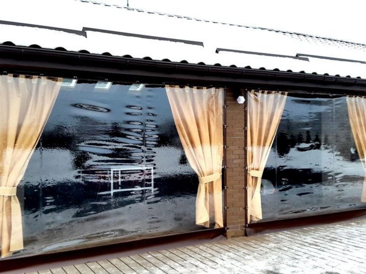 Мягкие шторы для веранды