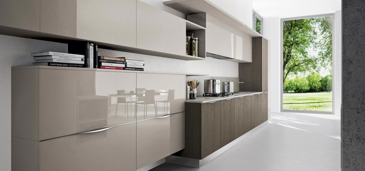 Интегрированная ручка в фасаде