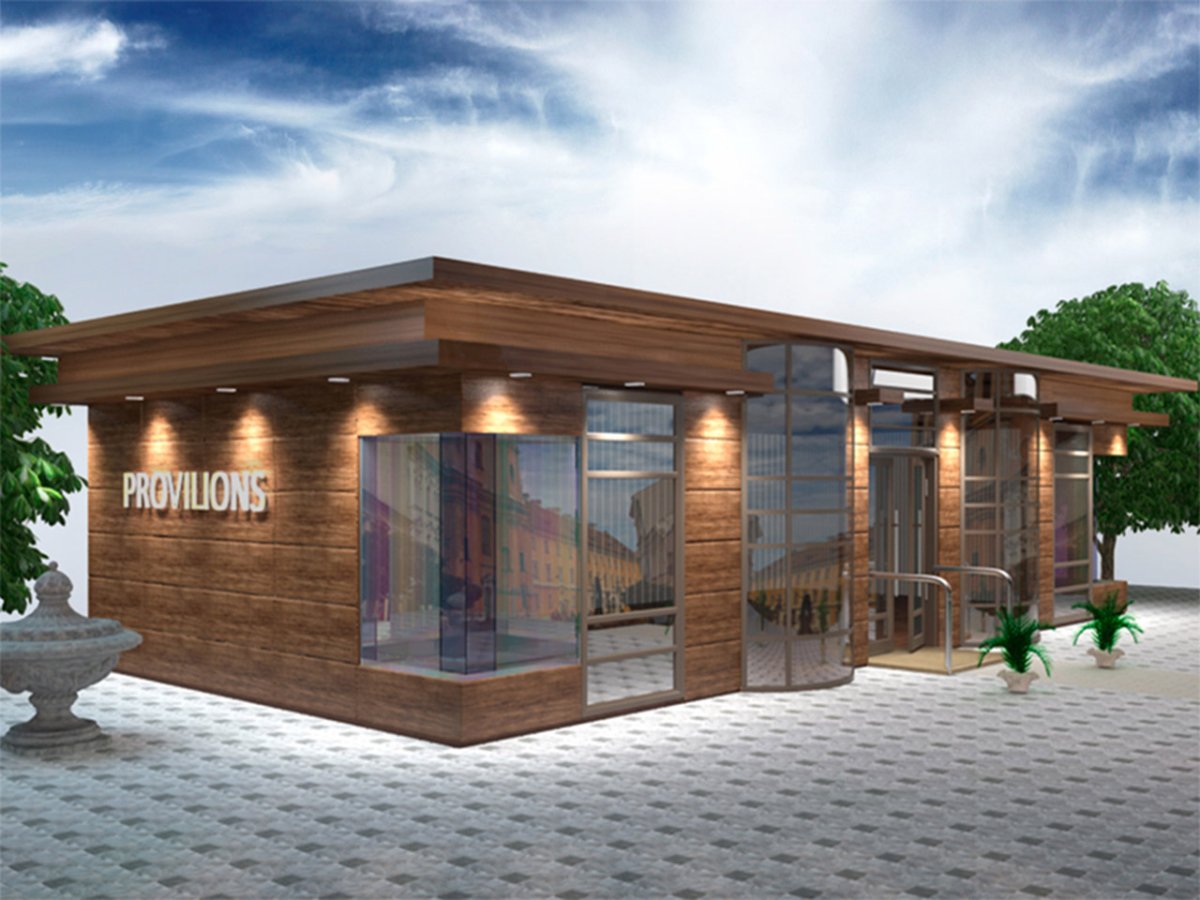 Современные деревянные павильоны