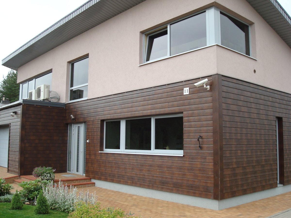 Отделка фасада панелями