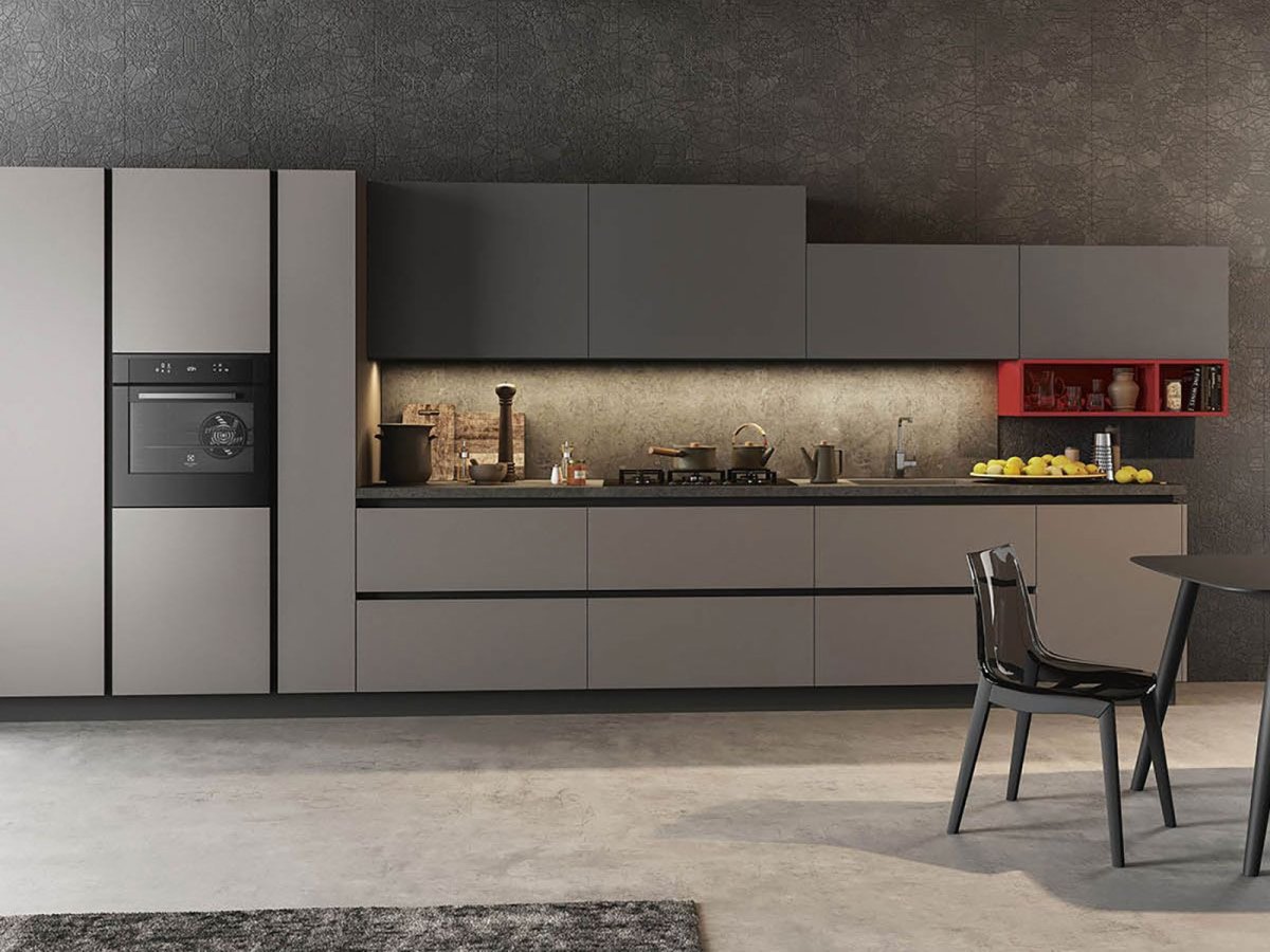 Кухни Феникс 0748 с gola профилем