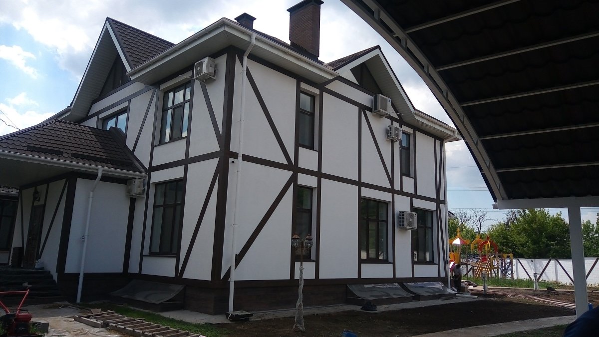 Отделка плоским шифером