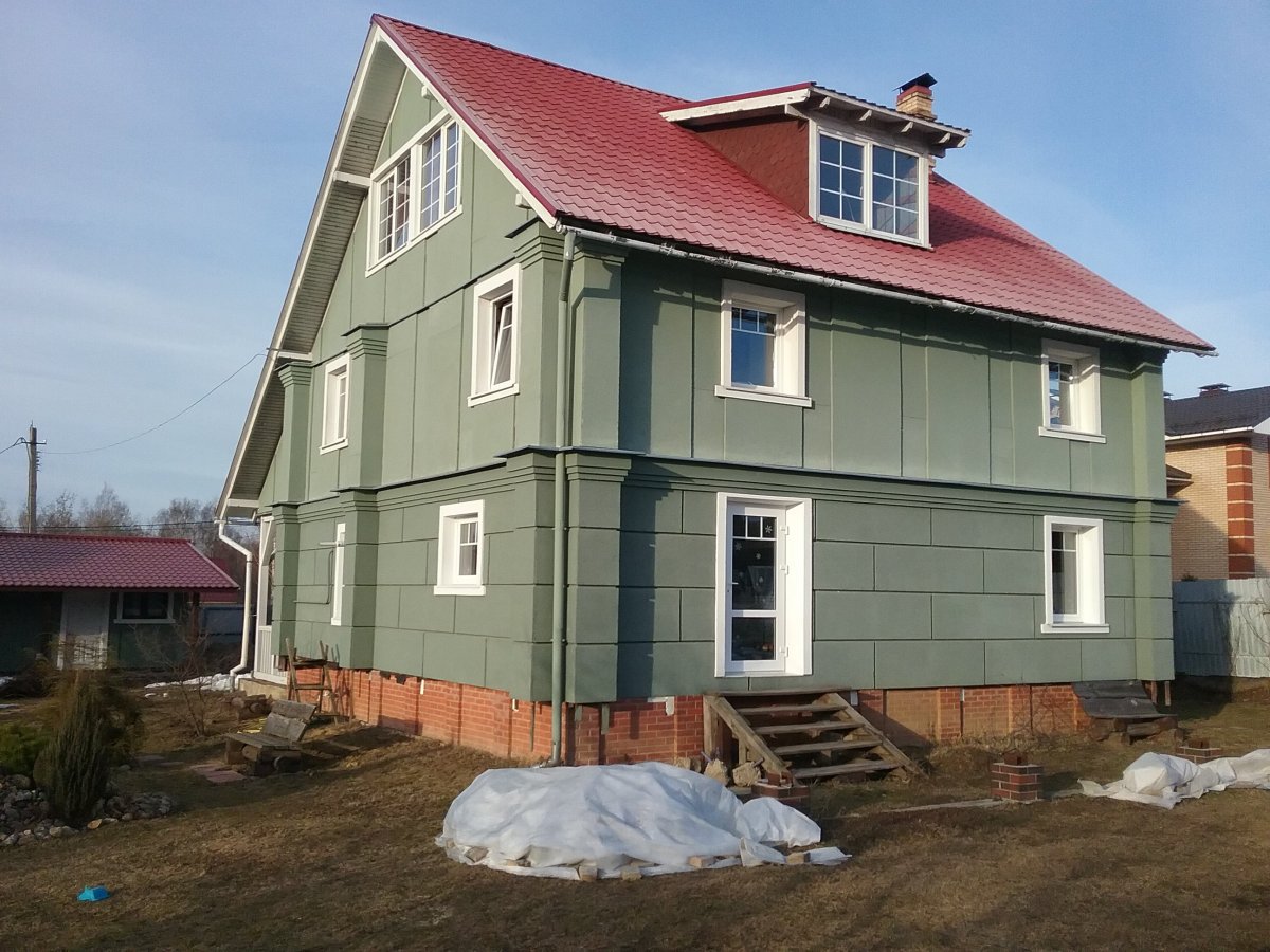 Дом обшитый ЦСП