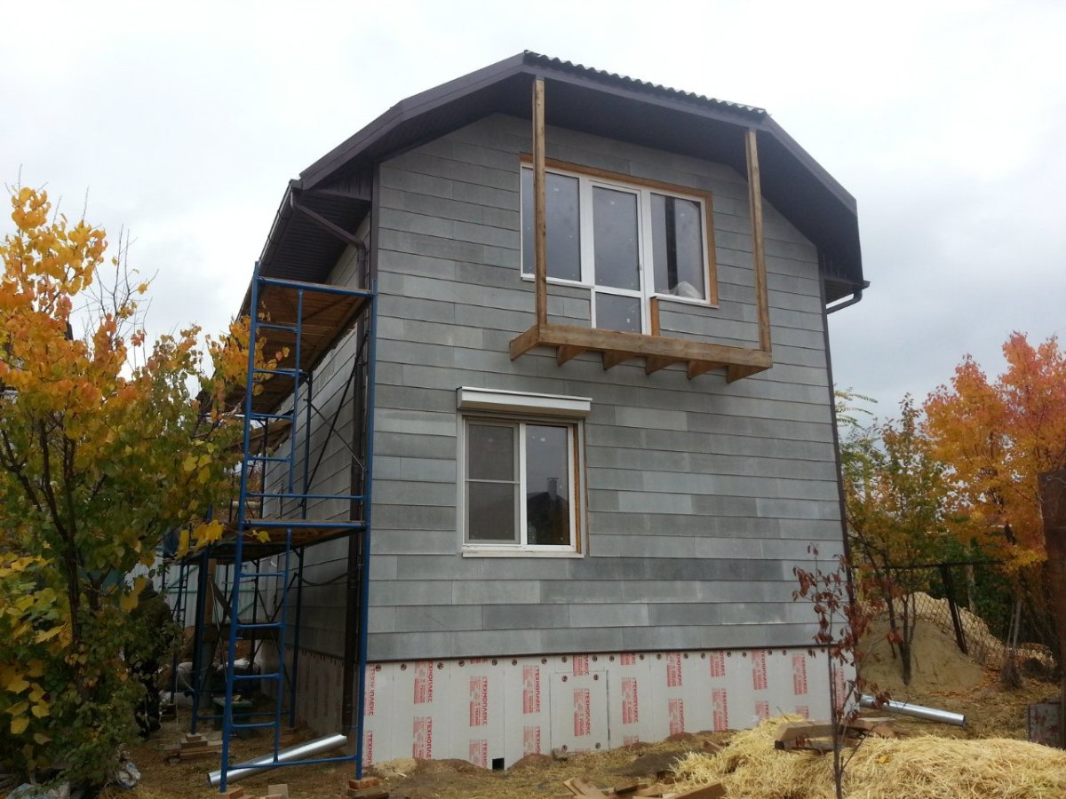 Дом общий пласким шифером