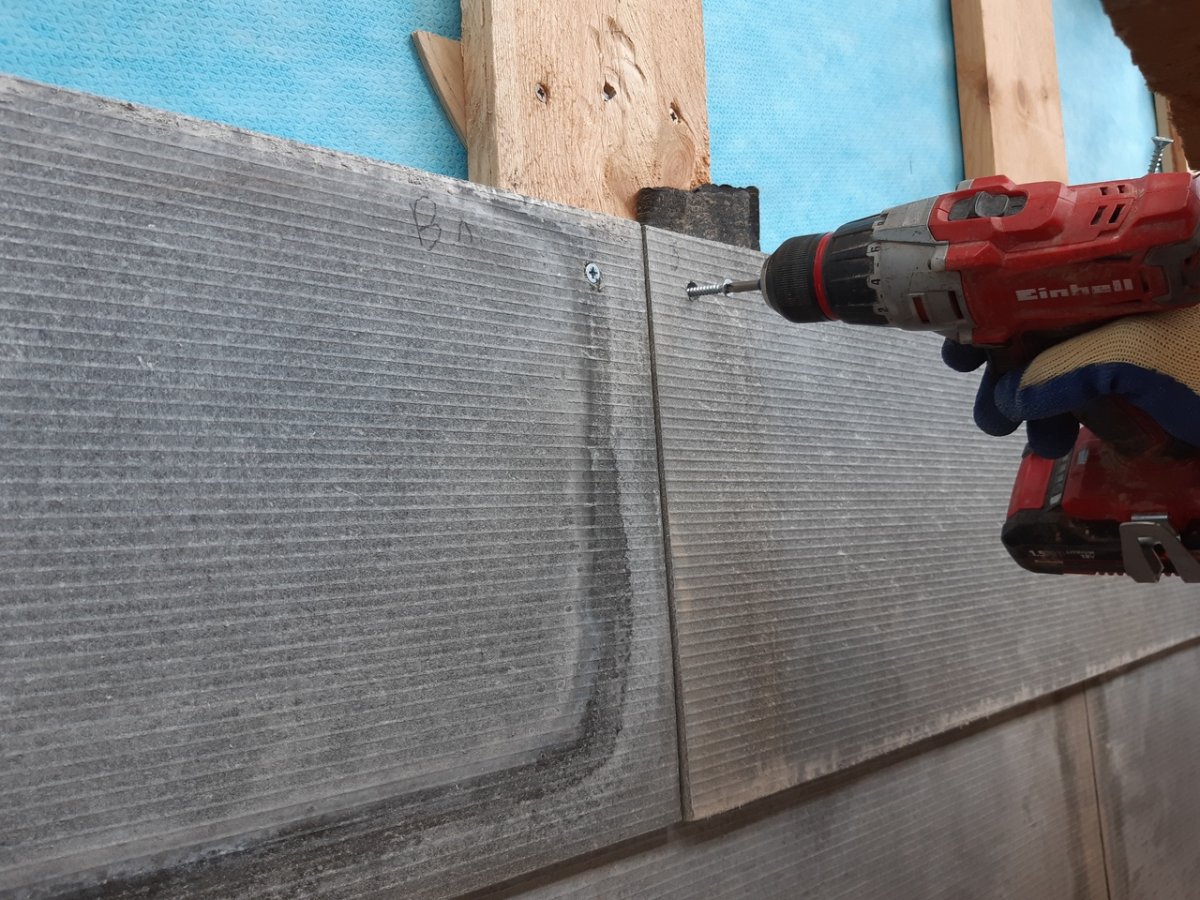 Покраска плоского шифера