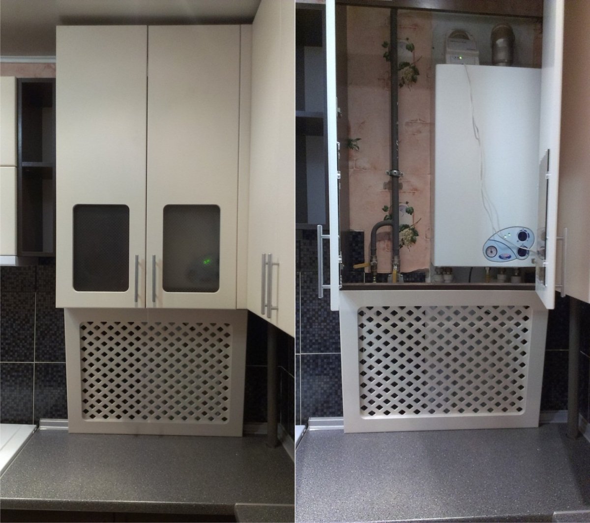 Спрятать газовый котел