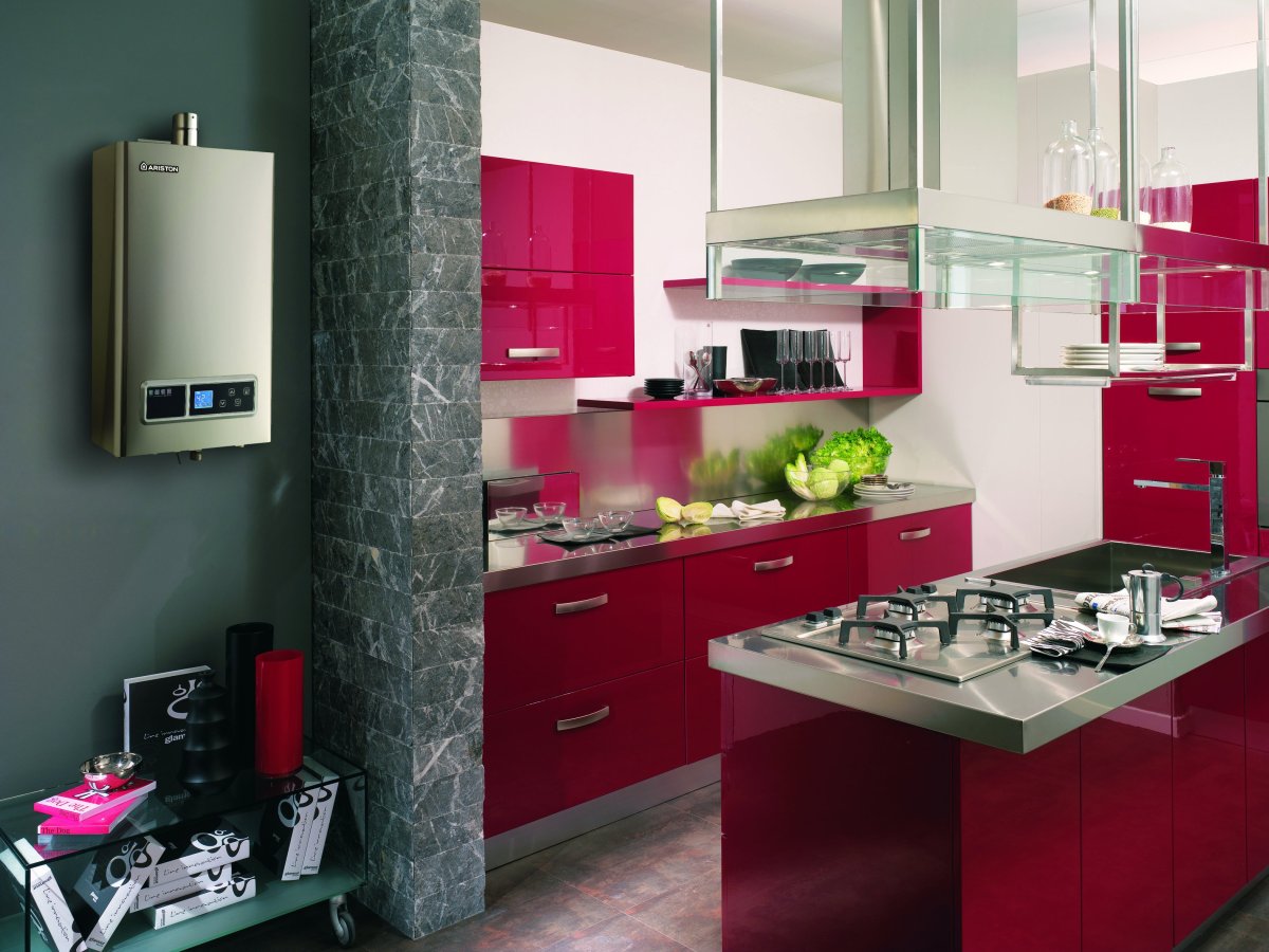 Настенный котел на кухне