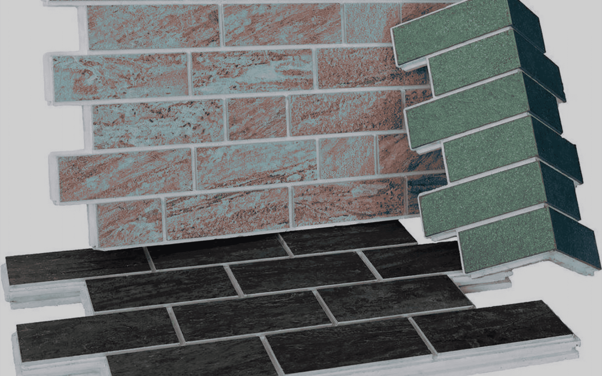 Фасадная клинкерная термопанель