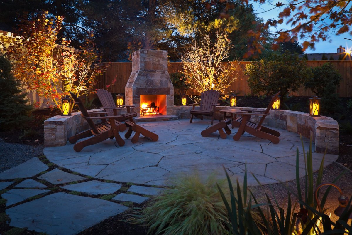 Кострище в саду