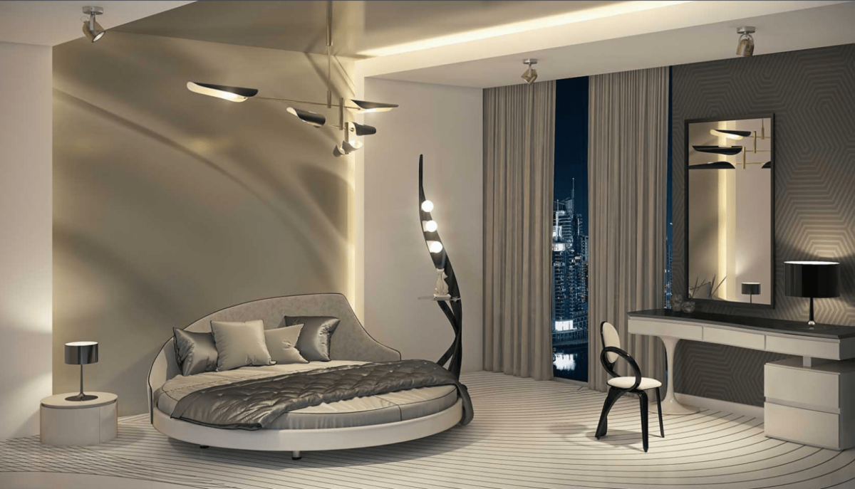 Кровать круглая для спальни