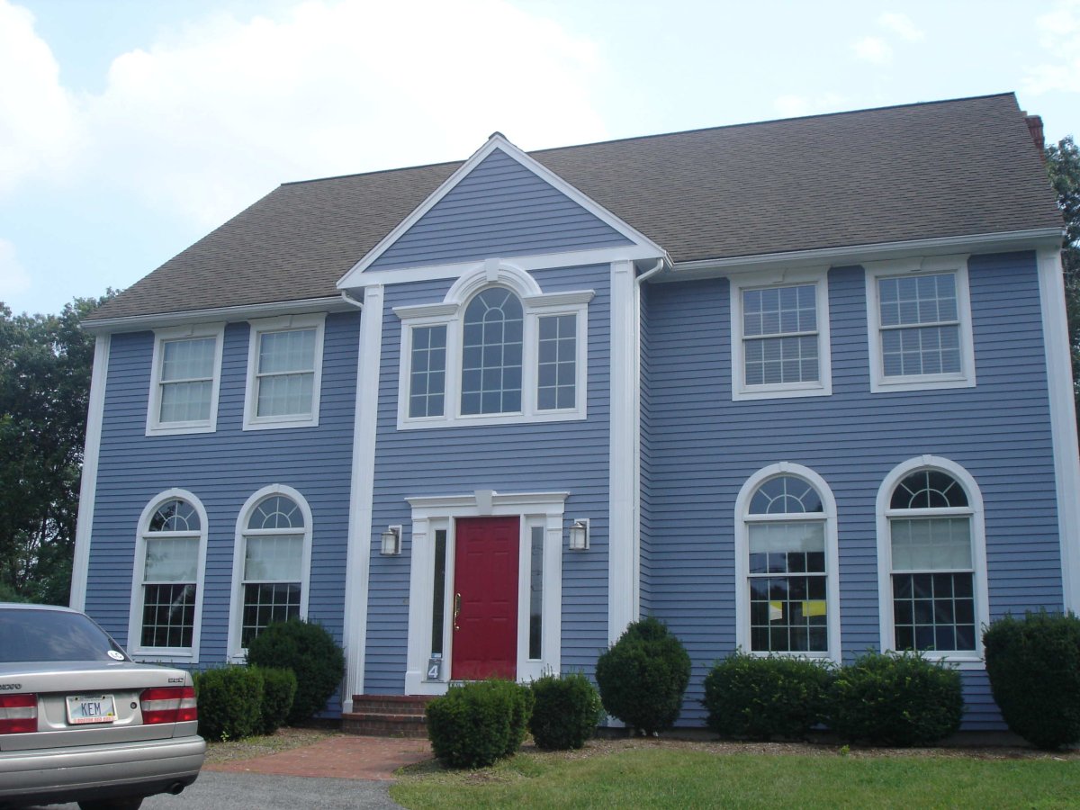 Фасады домов Покрашенные краской