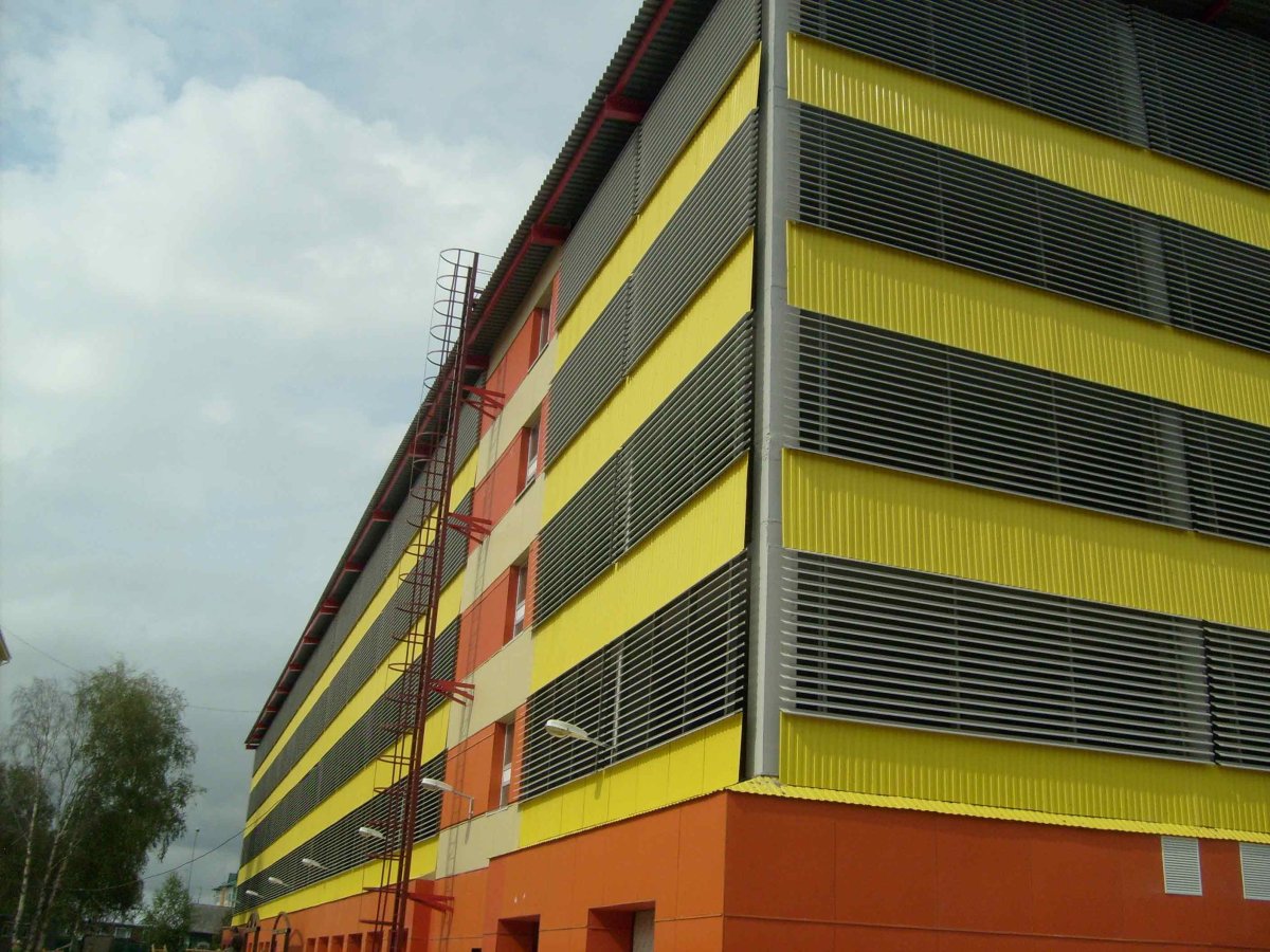 Ламели на фасаде