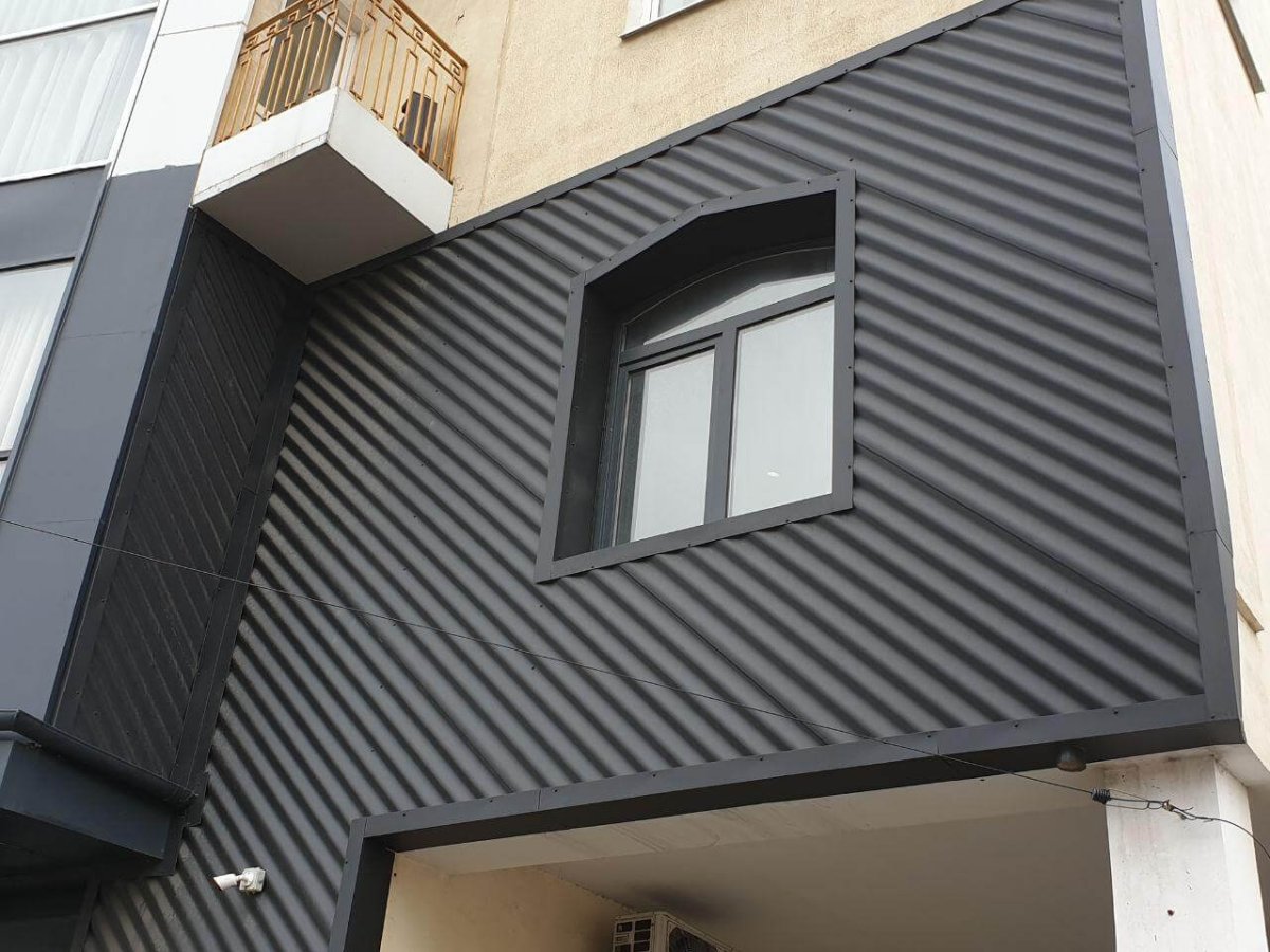 Отделать фасад профлистом