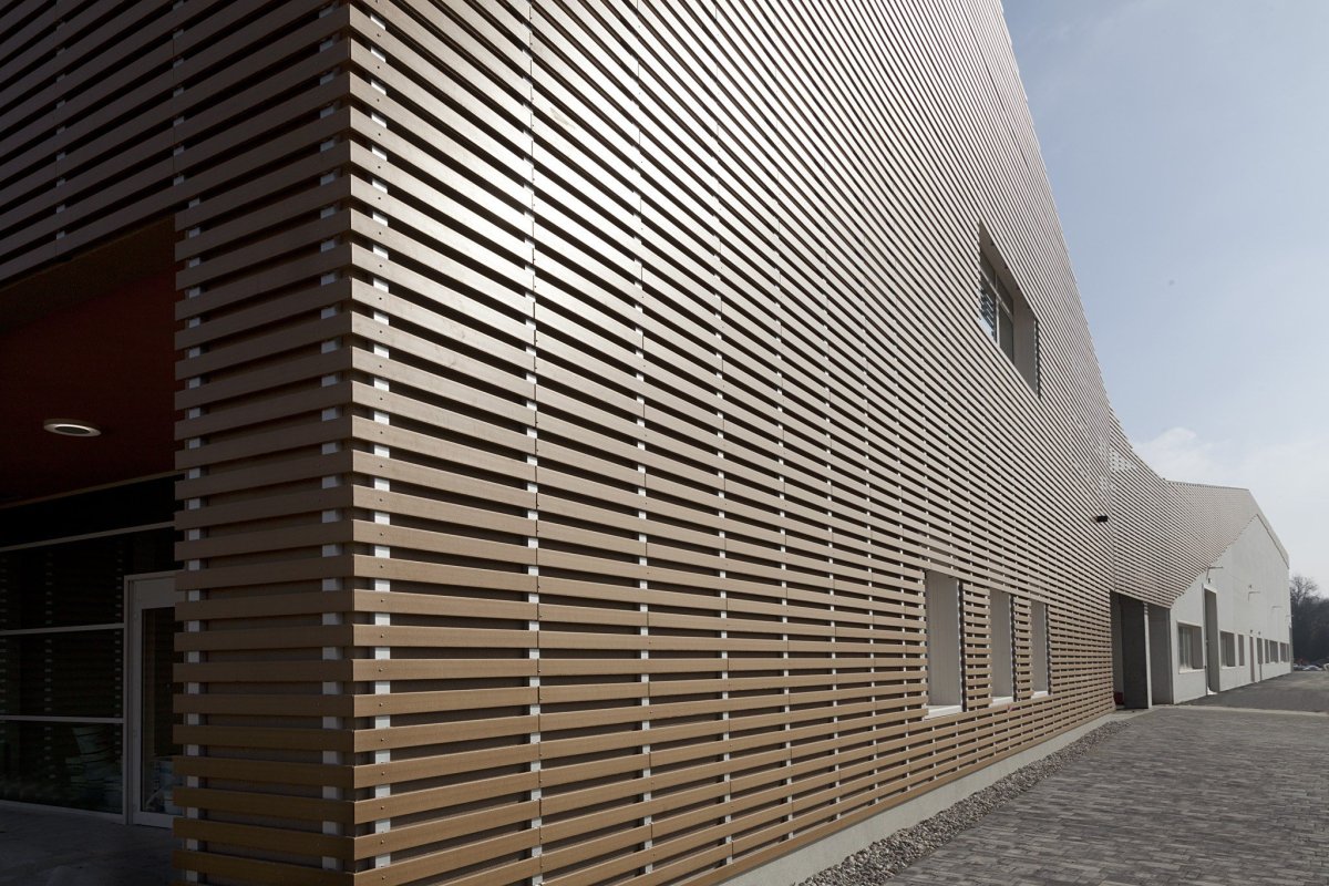 Ламели на фасаде