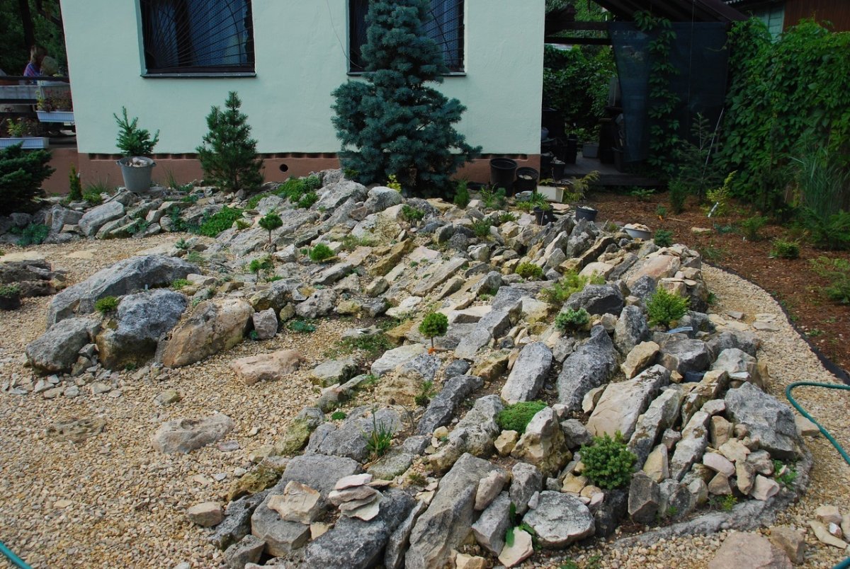 Альпийская горка скальный Утес