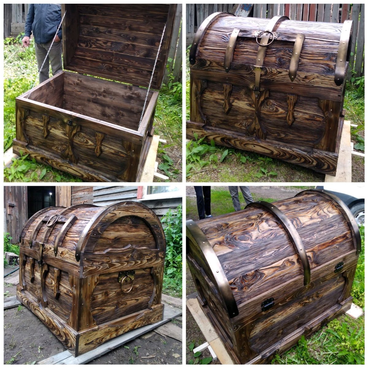 Сундук деревянный под старину
