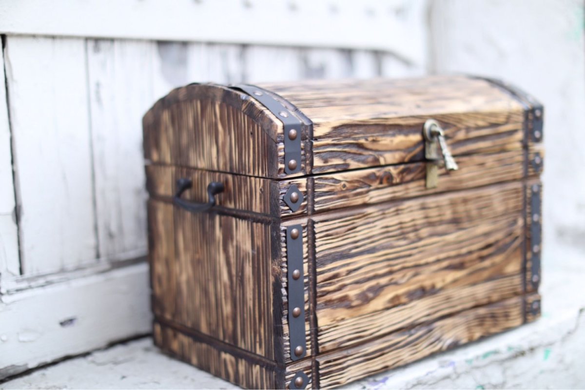 Красивые деревянные сундуки