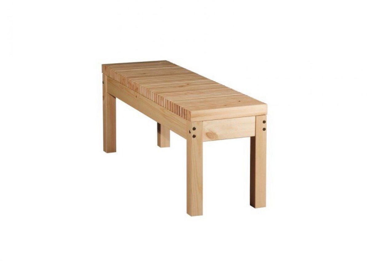 Скамья из сосны без спинки kpl202-0601