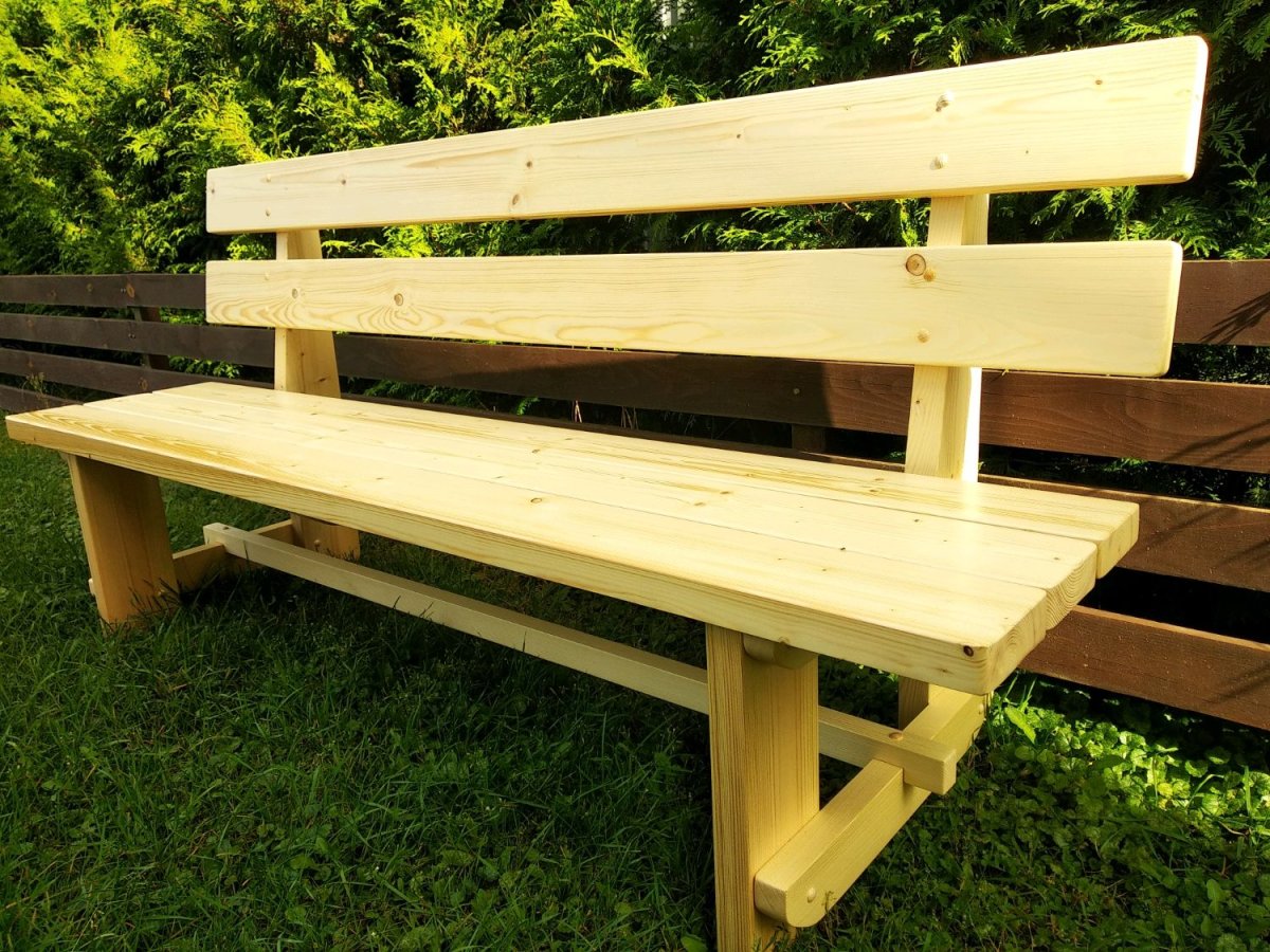 Деревянные лавочки со спинкой