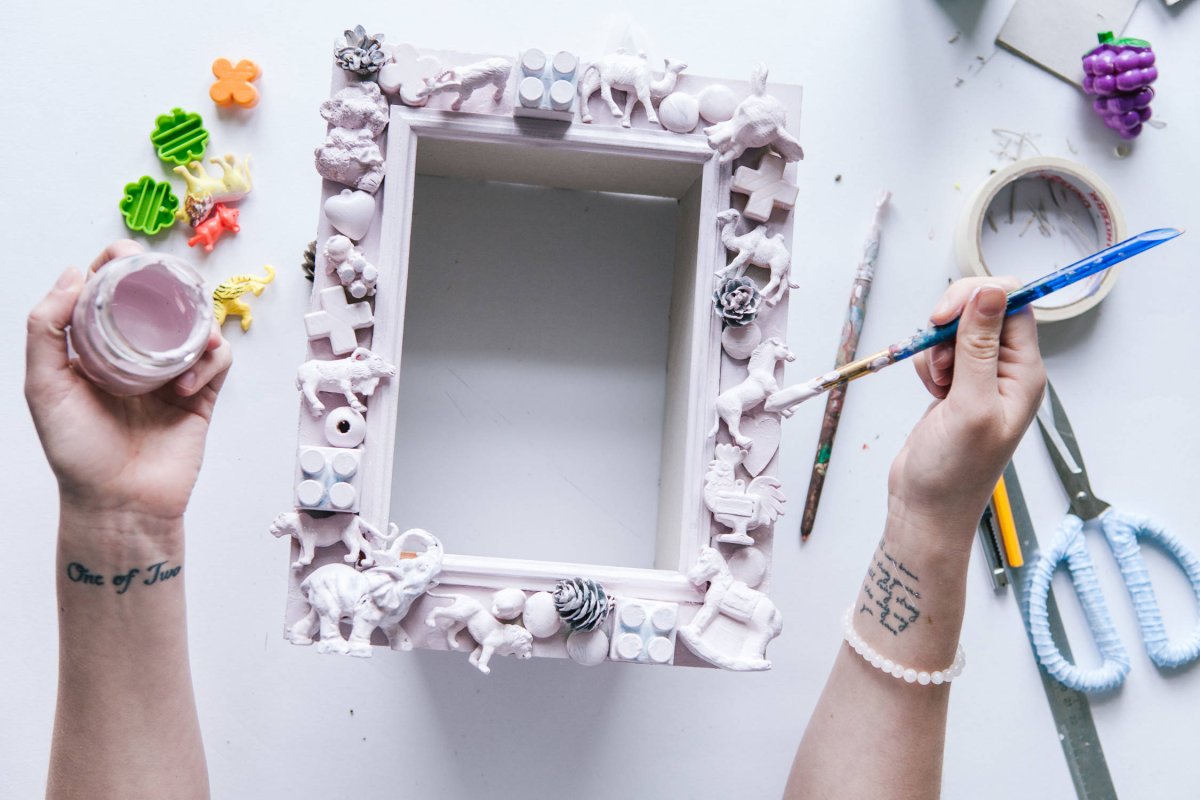 Декорирование рамок для фотографий