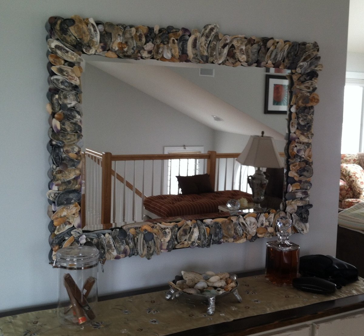 Декор рамы для зеркала своими руками