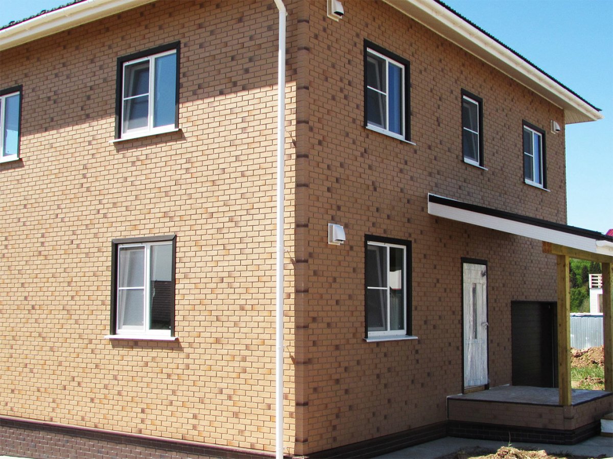 Фасадная панель Docke Flemish желтый жженый