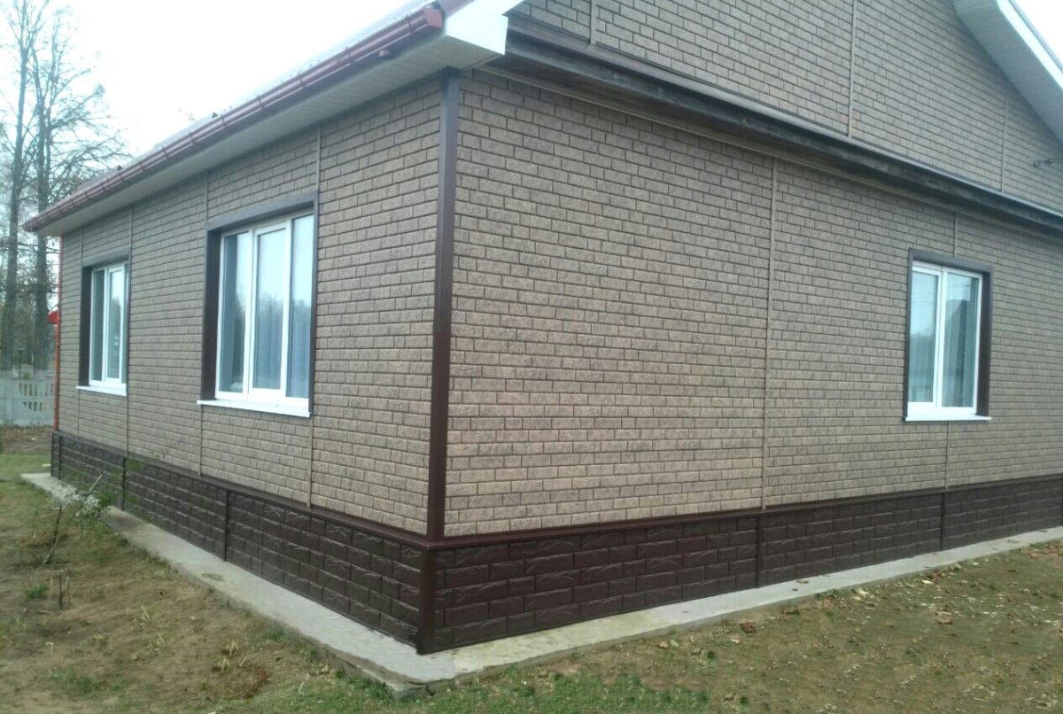 Сайдинг Стоун Хаус кирпич песочный