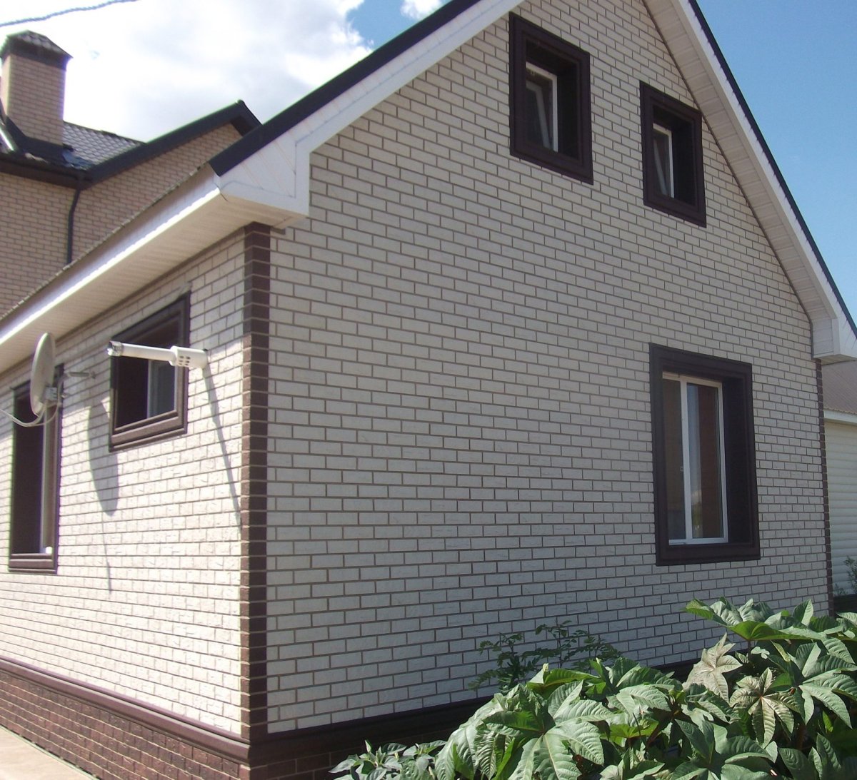 Фасадные панели Альта профиль кирпич белый