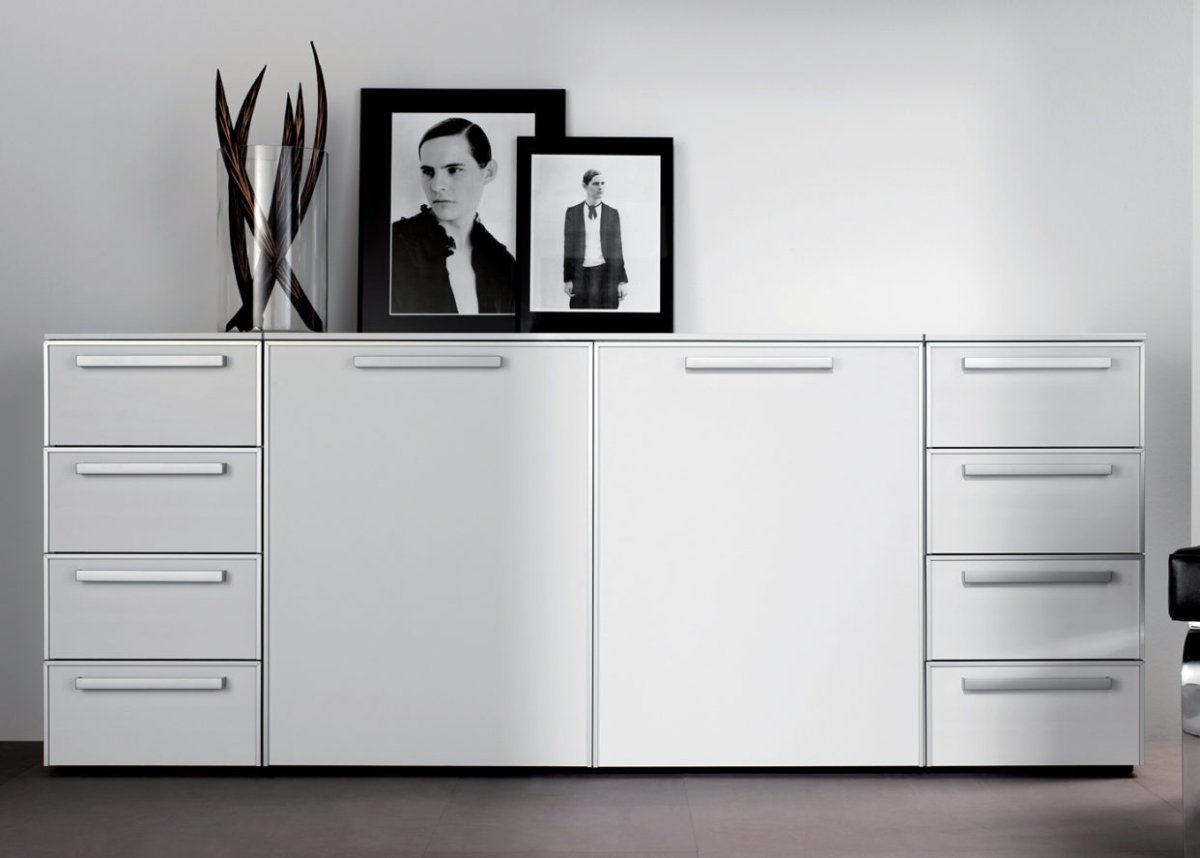 Комод Нексус белый глянец