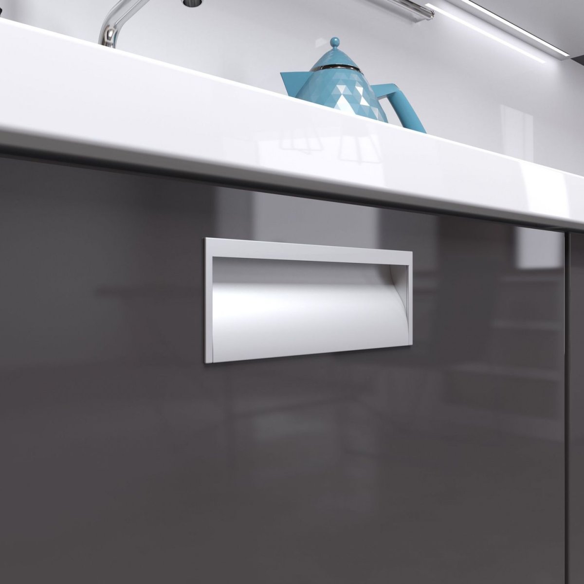 Ручки кухонные врезные в фасад