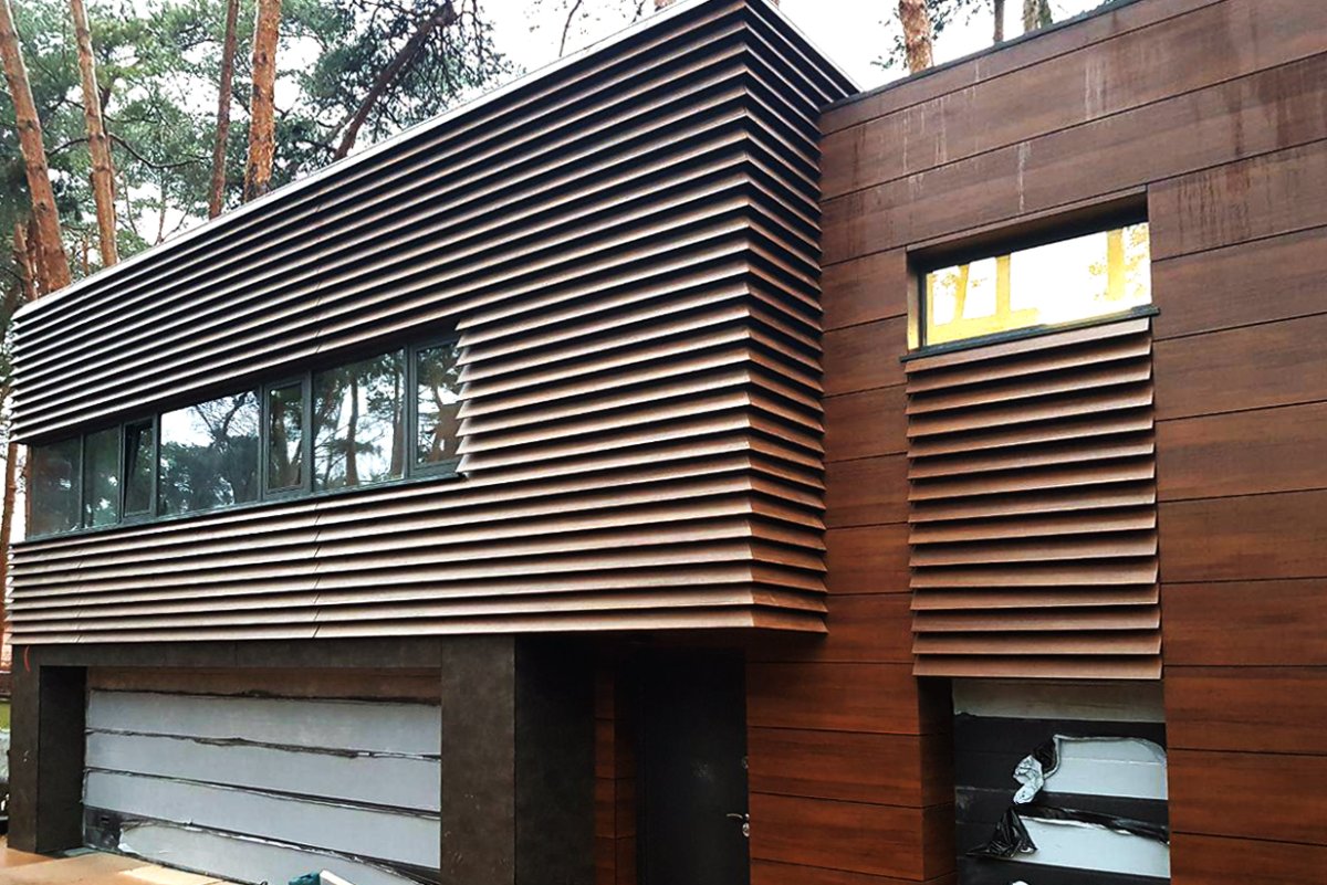 Композит алюкобонд под дерево