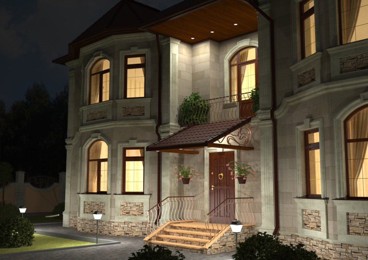 Оформление фасада дома