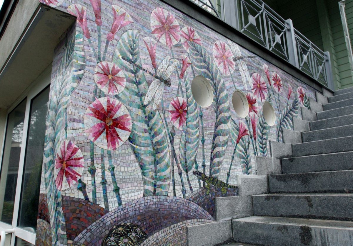 Мозаика фасад дома