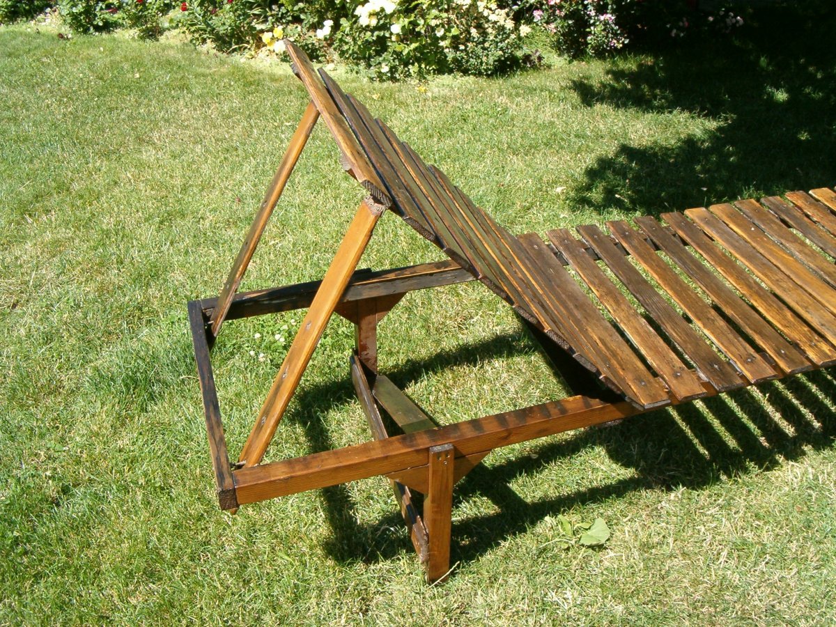 Лежаки для дачи из дерева