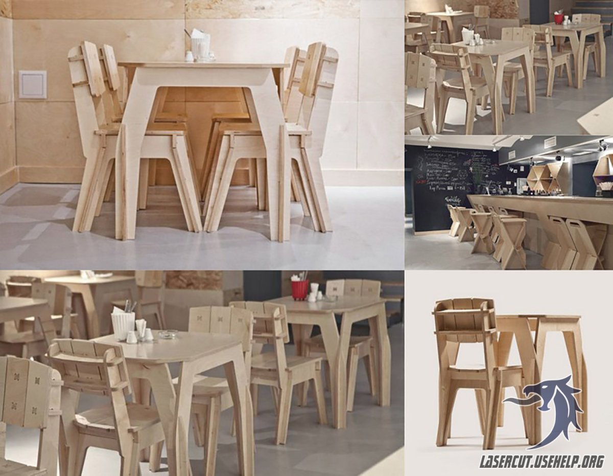 Табурет CNC fanera