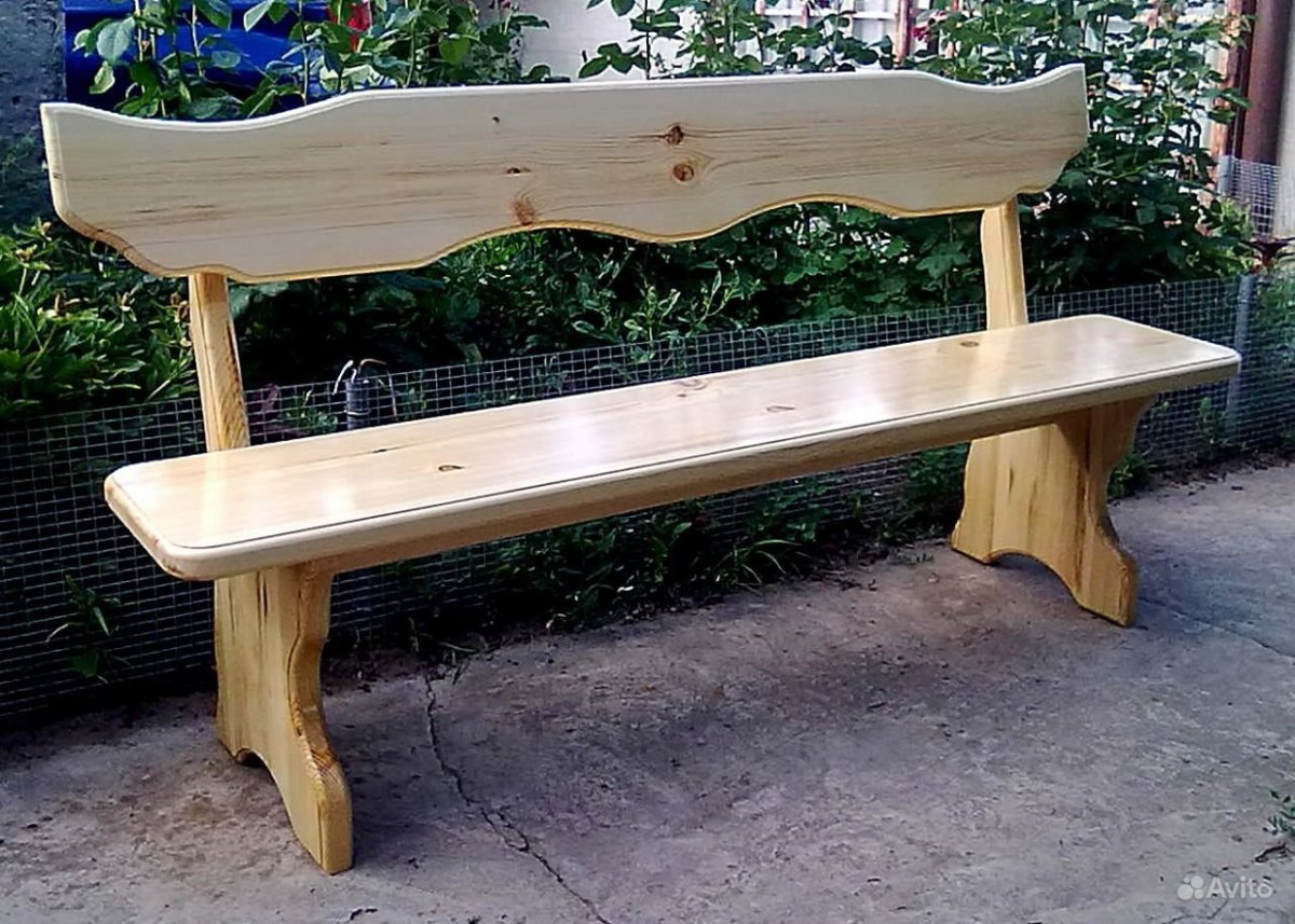Красивые деревянные лавочки