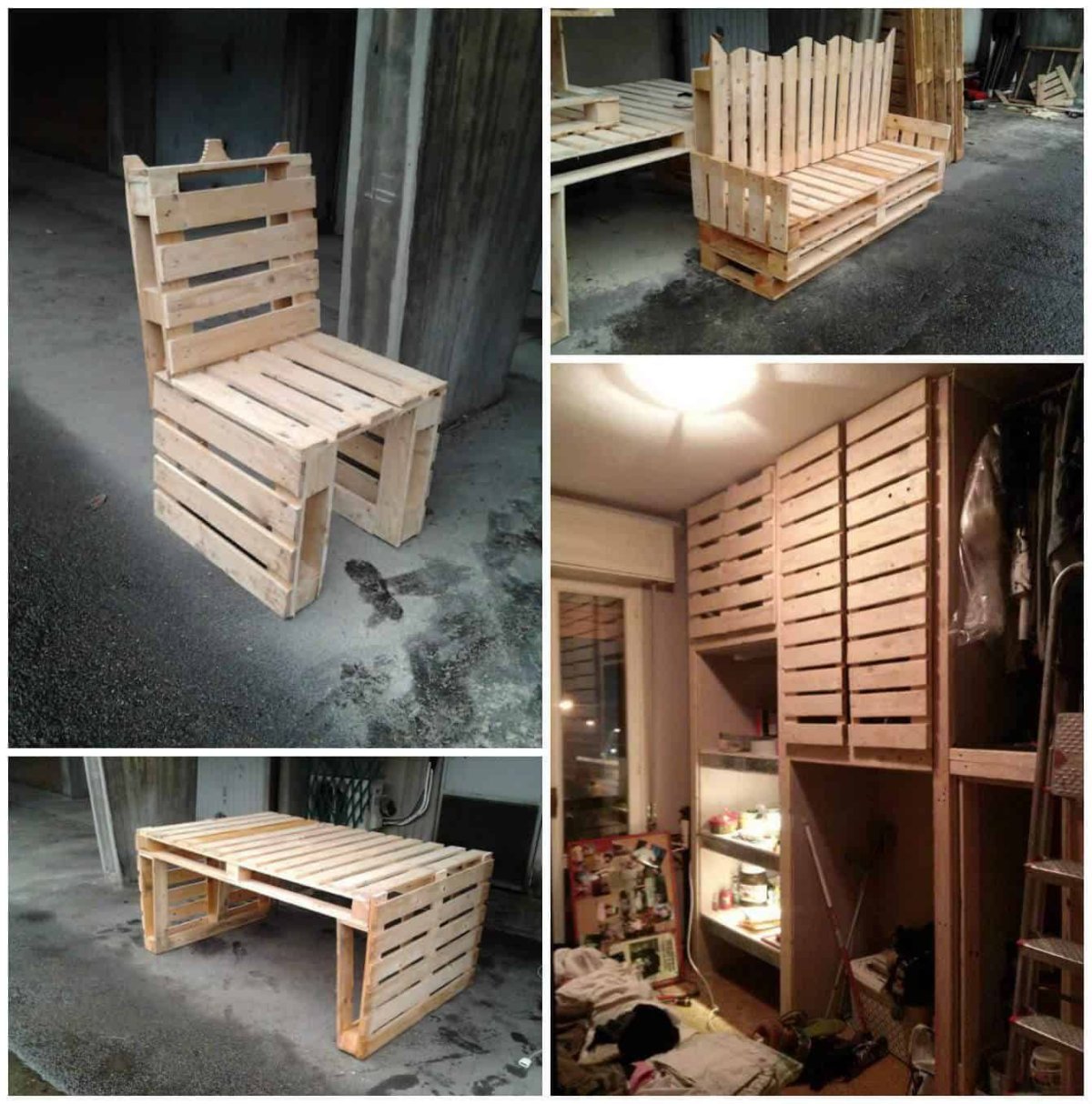 Мебель из поддонов для дачи