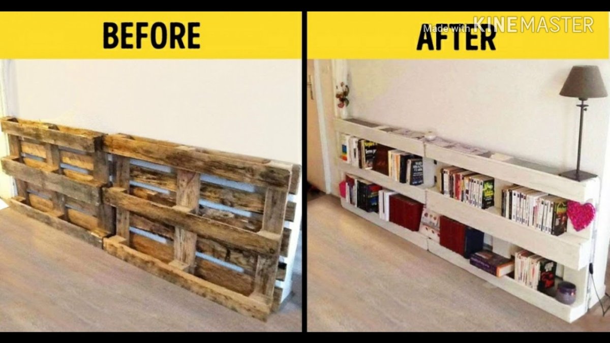 Полка из поддонов