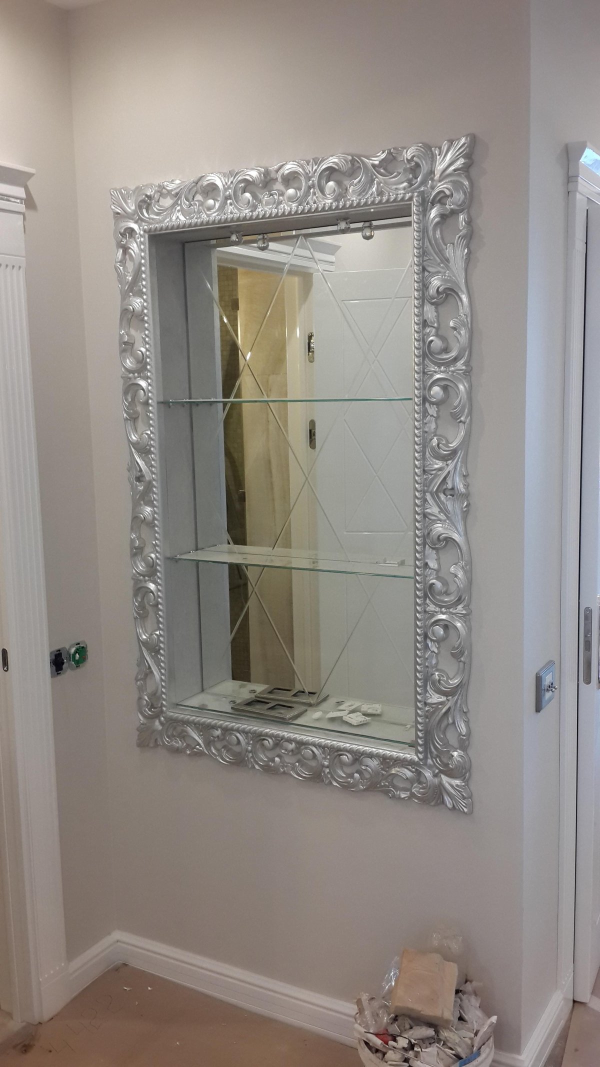 Отделка зеркала