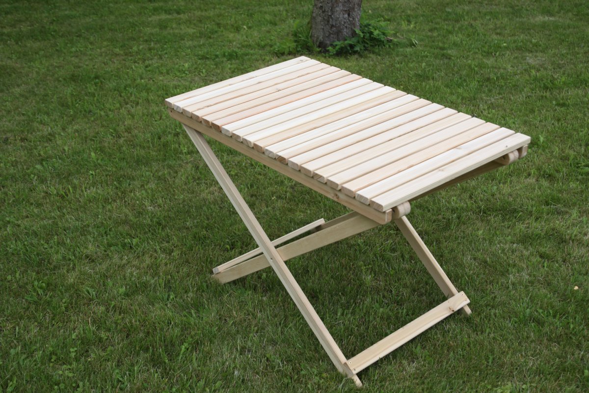 Стол садовый деревянный складной