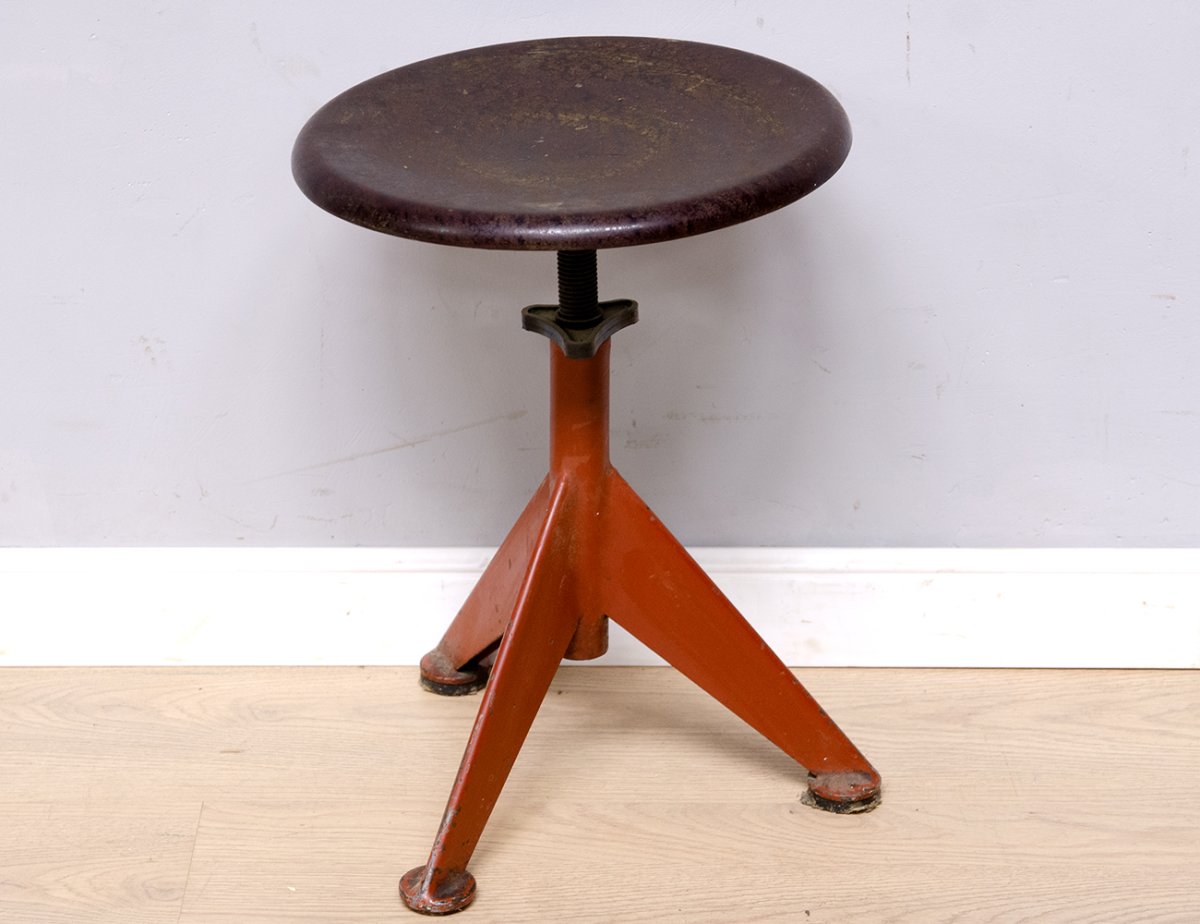 Винтовой Индустриальный табурет