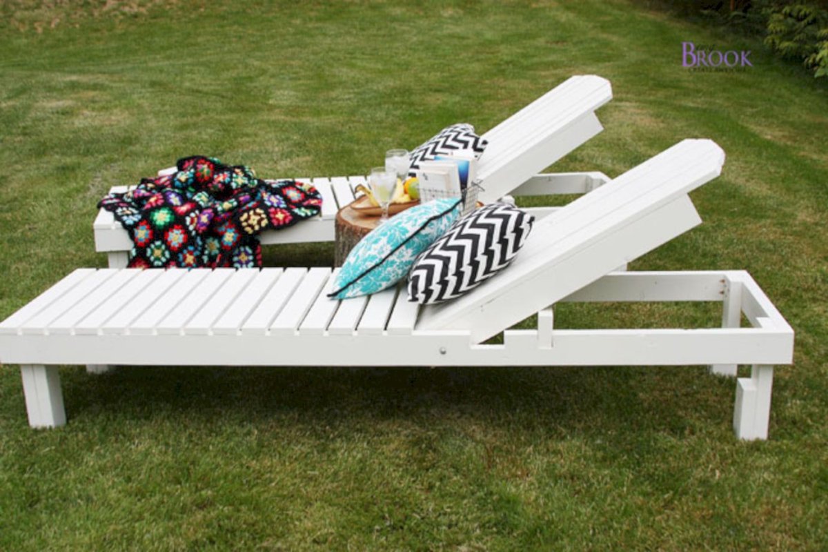 Шезлонг для дачи деревянный