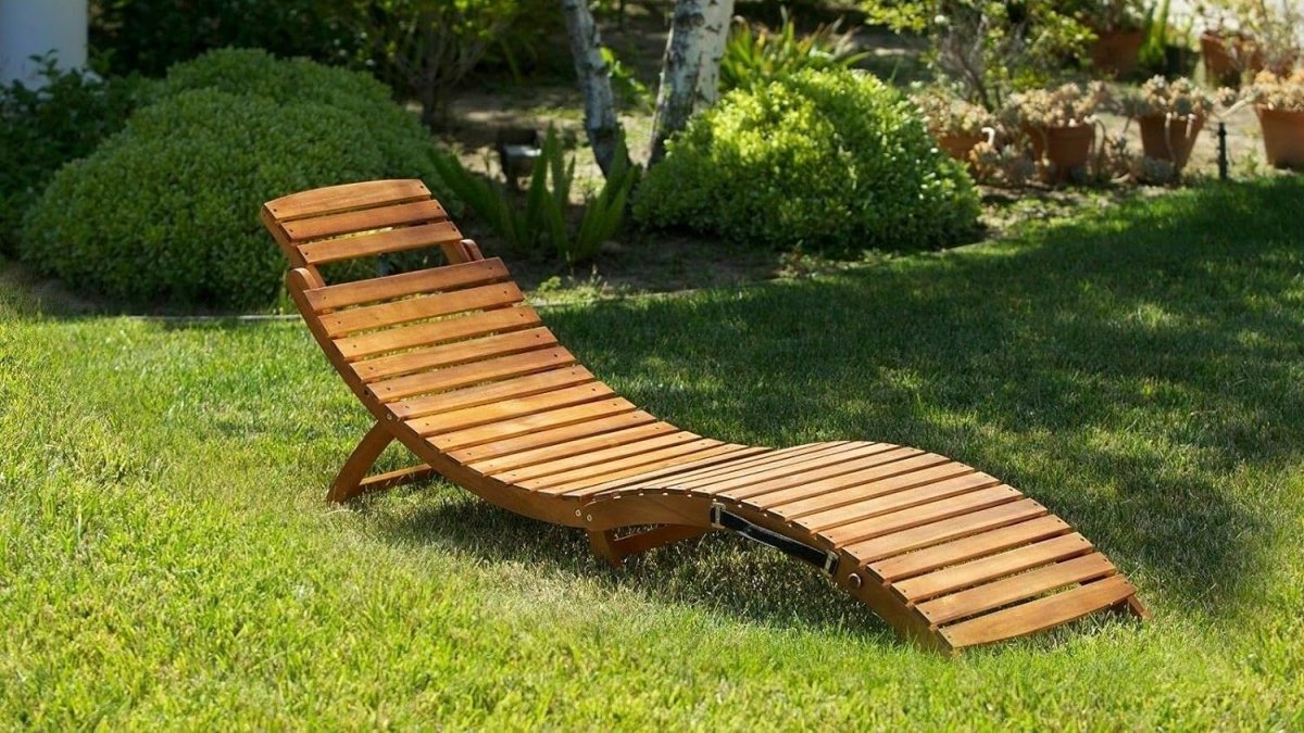 Шезлонг деревянный